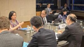 Menteri Keuangan Sri Mulyani saat Pertemuan Menteri Keuangan dan Gubernur Bank Sentral ASEAN (AFMGM) yang digelar di Kuala Lumpur, pada 9-10 April 2025.