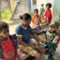 Satgas Yonif 131/BRS menggelar kegiatan pelayanan kesehatan di Kampung Wamena, Distrik Muara Tami, pada Senin (07/04/2025)