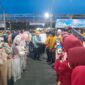 upati Konawe, H. Yusran Akbar, bersama Wakil Bupati, H. Syamsul Ibrahim, menghadiri acara Halal Bi Halal yang digelar oleh Keluarga Besar Anggaberi (Tutuwi Motaha Mepoko’aso) di Kelurahan Anggaberi, Kecamatan Anggaberi, Kabupaten Konawe, Sulawesi Tenggara, Minggu (6/4/2025).