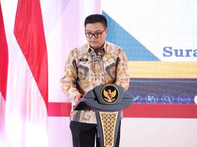 Sekretaris Jenderal (Sekjen) Kemendagri, Tomsi Tohir, dalam Musyawarah Perencanaan Pembangunan (Musrenbang) Rencana Pembangunan Jangka Menengah Daerah (RPJMD) Provinsi Jawa Timur (Jatim) 2025–2029 dan Rencana Kerja Pemerintah Daerah (RKPD) Provinsi Jatim 2026 di Surabaya, Selasa (29/4/2025).
