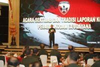 Komando Daerah Militer IX/Udayana menggelar acara Serah Terima Jabatan (Sertijab) dan Tradisi Laporan Korps bagi sejumlah pejabatnya di Aula Supardi Makodam IX/Udayana, pada Rabu 30 April 2025.