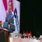 Presiden Prabowo Subianto memberikan arahan kepada 1.500 pimpinan BUMN dalam acara Town Hall Danantara Indonesia 2025, di Jakarta Convention Center (JCC) pada Senin, 28 April 2025