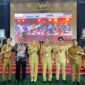 Gubernur Sulawesi Tenggara, Mayjen TNI (Purn) Andi Sumangerukka bersama Bupati Konawe, H Yusran Akbar, Bupati Muna Barat, La Ode Darwin, Bupati Kolaka Timur, Abd Azis, Walikota Kendari, Siska Karina Imran dan Bupati Konawe Utara, H Ikbar saat menghadiri Sarasehan Kebangsaan BPIP bertema 