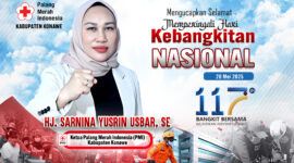 Memperingati Hari Kebangkitan Nasional (Harkitnas) ke-117 tahun 2025, Ketua Umum Palang Merah Indonesia (PMI) Kabupaten Konawe, Hj. Sarnina Yusrin Usabar (SYU), menyampaikan ucapan selamat sekaligus menegaskan komitmen untuk melakukan berbagai pembenahan di tubuh organisasi, Selasa (20/5/2025).