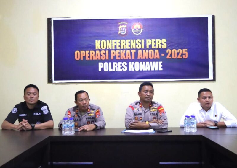 Jajaran Polres Konawe menunjukkan taringnya dalam pemberantasan penyakit masyarakat (pekat) lewat Operasi 