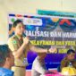 Mewakili RSUD Konawe, dr. Abdianto Ilman memberikan pemaparan rinci terkait alur rujukan, layanan IGD dan IGD Ponek, rawat inap, rawat jalan, serta kemudahan akses melalui aplikasi JKN Mobile di Puskesmas Alosika, Selasa (24/6/2025).