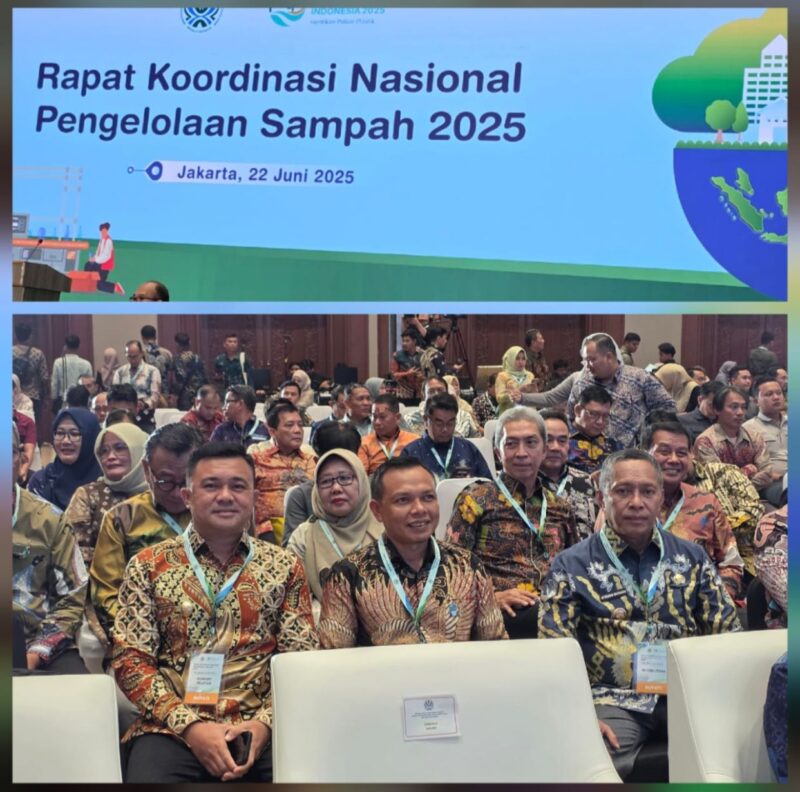 Bupati Konawe, H. Yusran Akbar ST, hadiri Rakornas Pengelolaan Sampah 2025 KLHK di Jakarta, Minggu (22/6). Acara yang dihadiri kepala daerah se-Indonesia dengan strategi mencapai target 100% pengelolaan sampah nasional pada 2029.