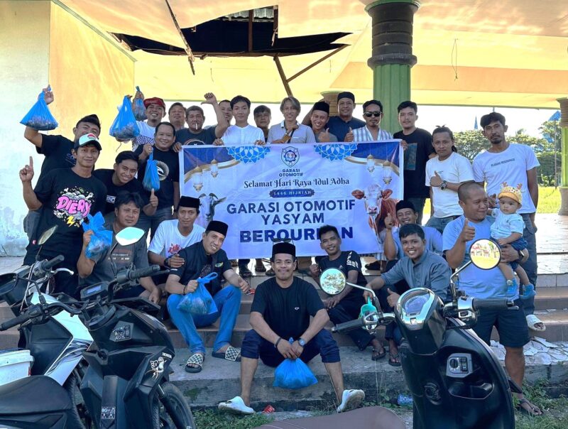Semangat berbagi dan kepedulian sosial kembali diwujudkan oleh Hj. Sarnina Yusrin Usbar (SYU) bersama Garasi Otomotif Konawe dalam menyambut Idul Adha 1446 Hijriyah. Melalui program 