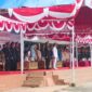 Bupati Konawe, H. Yusran Akbar ST, didampingi Kapolres Konawe, AKBP Noer Alam, S.IK, memimpin upacara peringatan Hari Bhayangkara ke-79 di Lapangan Upacara Pemda Konawe, Sulawesi Tenggara, Selasa (1/7/2025)