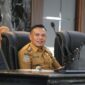 Bupati Konawe, H Yusran Akbar, ST, saat rapat paripurna pengesahan RPJMD 2025-2029 di aula Paripurna DPRD Konawe, Senin (28/7/2025)