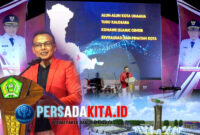 Bupati H. Yusran Akbar ST saat menyampaikan pidato penutupan di ICP Unaaha : Bupati Konawe H. Yusran Akbar ST menutup Gebyar HUT RI ke-80 dengan pesan inspiratif untuk masa depan Konawe, Senin (18/9/2025)
