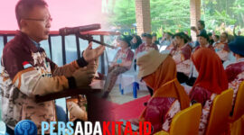 H. Syamsul Ibrahim, SE, MSi (Kakwarcab Pramuka Konawe) menyampaikan arahan dalam acara penutupan retret di Argawana Camp: Kakwarcab Pramuka Konawe, H. Syamsul Ibrahim, memberikan arahan strategis kepada 140 pengurus dalam penutupan retret masa bakti 2025–2030.