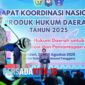 Menteri Dalam Negeri Muhammad Tito Karnavian saat membuka Rakornas PHD 2025, Rapat Koordinasi berskala nasional yang dihadiri hampir 4.125 peserta dari seluruh penjuru Indonesia di Aula Bahteramas, di Aula Bahteramas, Kantor Gubernur Sulawesi Tenggara, Rabu (27/8/2025). 