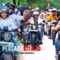 Bupati Yusran Akbar dan istri, Hj. Hania, berboncengan dalam Touring Merdeka Konawe 2025, disambut antusias warga di jalan protokol Unaaha, Senin (18/8/2025)