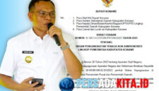 Dokumen Surat Edaran Bupati Konawe Nomor B-100.3.4.2/373/BUPATI/IX/2025 yang melarang pengangkatan tenaga non-ASN di seluruh instansi pemerintahan daerah.