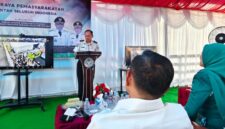 Kepala Kantor Wilayah (Kakanwil) Dirjenpas Sulawesi Tenggara, Sulardi mimpin secara langsung prosesi panen raya jagung yang terpantau secara daring, di Rutan Kelas IIB Unaaha, Kamis. (15/1/2026) 