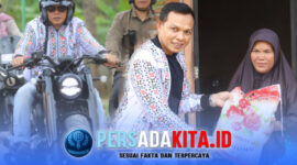 Rombongan Bupati Konawe yang mengendarai sepeda motor menarik perhatian masyarakat di sepanjang perjalanan menuju Onembute, banyak warga yang antusias melambai dan mengabadikan momen langka tersebut.