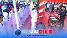 Bupati Konawe H. Yusran Akbar, S.T., memimpin langsung prosesi pengambilan sumpah dan janji jabatan para pejabat struktural dan fungsional di lingkungan Pemkab Konawe yang digelar di Tempat Pembuangan Akhir (TPA) Kabupaten Konawe, Jumat (20/2/2026).