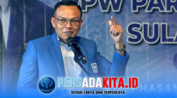 Ketua DPW PAN Sultra, Yusran Akbar, saat memimpin jalannya Rakorwil. Ia menegaskan bahwa rakorwil ini bukan panggung politik eksternal melainkan ruang konsolidasi murni internal partai.