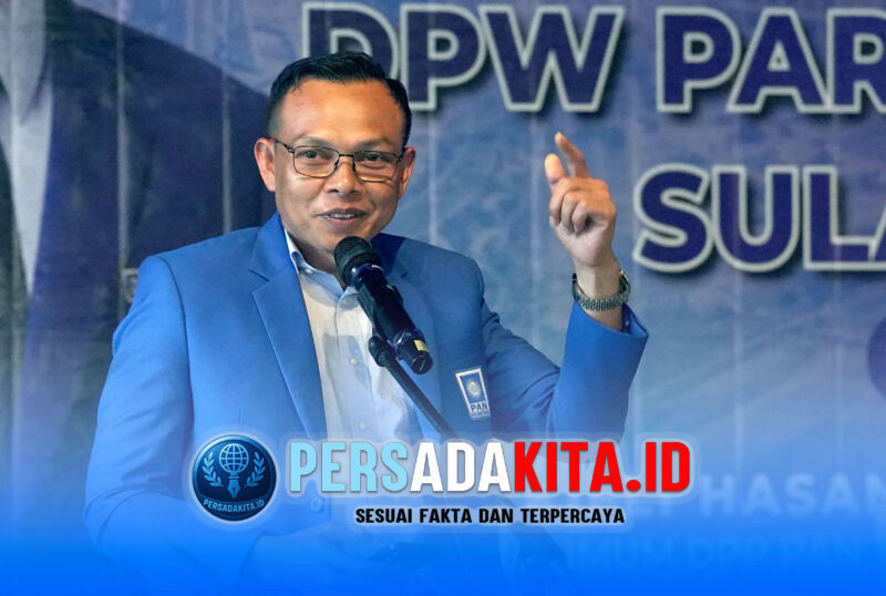 Ketua DPW PAN Sultra, Yusran Akbar, saat memimpin jalannya Rakorwil. Ia menegaskan bahwa rakorwil ini bukan panggung politik eksternal melainkan ruang konsolidasi murni internal partai.