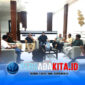 Suasana para calon peserta UKW berdiskusi serius di lobby hotel tempat pelaksanaan ujian. Mereka terlihat mematangkan materi dan strategi jelang uji kompetensi perdana di Konawe, Minggu (3/5/2026).