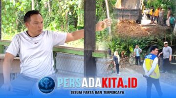 Bupati Konawe, H Yusran Akbar ST saat memantau perkembangan kali Konaweha di Kelurahan Latoma, Kec Unaaha, Sementara tim percepatan penanggulangan bencana banjir yang diketuai Sekda Konawe, Dr Ferdinand mengerahkan dinas teknis menangani perbaikan jembatan Desa Awuliti, Kec. Lambuya.