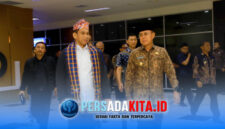 Suasana penyambutan Wakil Menteri Dalam Negeri RI Akhmad Wiyagus oleh Gubernur Sultra Andi Sumangerukka dan jajaran Forkopimda di Bandara Halu Oleo, Kendari, Kamis (28/5/2026)