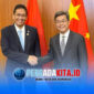 Menteri Keuangan Republik Indonesia, Purbaya Yudhi Sadewa (kiri), melakukan pertemuan bilateral dengan Menteri Keuangan Republik Rakyat Tiongkok, Lan Fo'an (kanan), di Kantor Kementerian Keuangan Tiongkok, Beijing, Rabu (17/06/2026).
