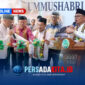 Bupati Konawe, H. Yusran Akbar, S.T., bersama jajaran pengurus Yayasan Ummusshabri Kendari melakukan pemotongan pita peresmian Gedung Madrasah Pesantren UMUSABRI Cabang Unaaha, Sabtu (27/6/2026). Peresmian dirangkaikan dengan pengajian Tahun Baru Islam 1448 Hijriah.