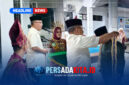 Pengalungan Tenun Adat: Wakil Bupati Konawe, H. Syamsul Ibrahim, SE., M.Si, menyambut hangat kedatangan rombongan kafilah Kabupaten Buton di Rumah Jabatan Wakil Bupati Konawe, Kompleks Rumah Jabatan Pemda Konawe, Minggu (21/6/2026). Tampak suasana kekeluargaan dan kehangatan dalam penyambutan kontingen MTQ ke-XXXI Provinsi Sulawesi Tenggara tahun 2026.