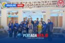 Suasana stan Dekranasda Sulawesi Tenggara yang menampilkan beragam produk unggulan dari 17 kabupaten/kota, termasuk tenun motif 
