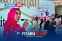 Ketua Harian Dekranas, Tri Tito Karnavian, memberikan sambutan di hadapan para peserta workshop. Di latar belakang, terlihat spanduk bertajuk 