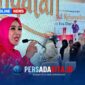 Ketua Harian Dekranas, Tri Tito Karnavian, memberikan sambutan di hadapan para peserta workshop. Di latar belakang, terlihat spanduk bertajuk 
