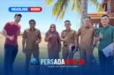 Plt. Kepala Dinas Pariwisata dan Ekonomi Kreatif Kabupaten Konawe, Mudarman, S.Sos., M.Si. (kelima dari kiri), didampingi jajaran rombongan, melakukan peninjauan fasilitas di kawasan wisata Kecamatan Lalonggasumeeto, Senin (6/7/2026) kemarin. 