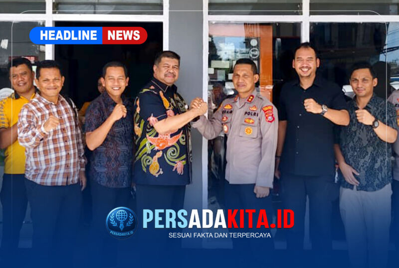 Kapolres Konawe, AKBP Noer Alam, S.I.K. (kanan) dan Kepala Kejaksaan Negeri Konawe, Fachrizal, S.H. (kiri) usai pertemuan penguatan sinergitas di ruang kerja Kapolres, Senin (13/7/2026).