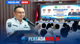 Bupati Konawe, H. Yusran Akbar, ST, saat memberikan arahan dalam sosialisasi GENTING 2026. Ia menegaskan bahwa program penanganan stunting tidak boleh sekadar sosialisasi di ruangan, tetapi harus diwujudkan dalam aksi nyata di lapangan. 