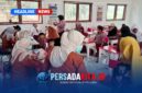 Suasana pelayanan cek kesehatan gratis di salah satu sekolah di Kecamatan Routa. Para siswa menjalani pemeriksaan tekanan darah, gula darah, mata, telinga, hingga gigi secara gratis oleh tenaga kesehatan Dinas Kesehatan Konawe.