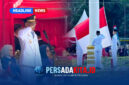 Suasana khidmat upacara Detik-Detik Proklamasi Kemerdekaan RI ke-81 di halaman Kantor Bupati Konawe, Senin (17/8/2026). Bupati Konawe H. Yusran Akbar, S.T. bertindak sebagai inspektur upacara didampingi jajaran Forkopimda.