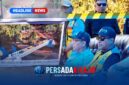 Plt. Kepala Dinas PU Kabupaten Konawe, Robin Hermansyah, tampak serius menyimak konstruksi rangka Bailey Jembatan Routa yang telah rampung sesuai standar SNI.