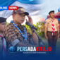 Bupati Konawe H. Yusran Akbar ST memimpin upacara pembukaan Kemah Bakti Wisata Bahari Bersahaja 2026 di Pantai Lalimbue, Soropia, Jumat (28/8/2026).