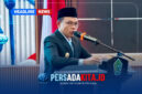 Bupati Konawe H. Yusran Akbar, S.T., menyampaikan sambutan dalam Rapat Paripurna Istimewa DPRD Konawe, Jumat (14/8/2026).