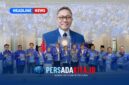 Ketua DPW PAN Sultra, H. Yusran Akbar ST (tengah), didampingi Kepala Sekretariat DPP PAN, Arif Noor M (kiri) usai penyerahan SK pengurus DPD PAN kabupaten/kota se-Sultra di Kantor DPP PAN, Jakarta, Kamis (13/8/2026). (Foto: Istimewa/Dok. DPW PAN Sultra)