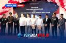 Bupati Konawe H. Yusran Akbar, S.T, bersama jajaran Forkopimda saat menghadiri penyerahan Remisi Umum di Rutan Kelas IIB Unaaha, Senin (17/8/2026).