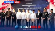 Bupati Konawe H. Yusran Akbar, S.T, bersama jajaran Forkopimda saat menghadiri penyerahan Remisi Umum di Rutan Kelas IIB Unaaha, Senin (17/8/2026).