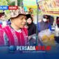 Suasana akrab Bupati Konawe H. Yusran Akbar saat bersama warga dan pedagang di stan UMKM Porseni Kecamatan Anggaberi, Senin (25/8/2026). Terlihat senyum dan canda tawa mewarnai interaksi di tengah keramaian lapangan.