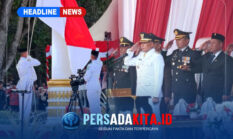 Bupati Konawe Yusran Akbar Tutup Rangkaian HUT ke-81 RI dengan Upacara Penurunan Bendera