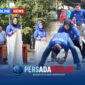 ASN dan P3K Dishub Konawe antusias mengikuti lomba bola gotong dan Lomba lari karung di pelataran kantor.