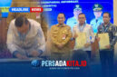 Bupati Konawe, H. Yusran Akbar, S.T. menandatangani dokumen kesepakatan bersama antar daerah di Aula Blandongan, Tangerang Selatan, Senin (21/9/2026).