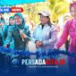 Ketua TP PKK Konawe, Hj Hania, didampingi istri Ketua DPRD Konawe, KKetua Bhayangkari Cabang Konawe, Isna Edi Raharjono, memotong pita tanda diresmikannya Rumah Dilan Bersahaja di Kelurahan Sendang Mulyasari, Kamis (17/9/2026).