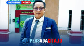 Advokat Andriansyah Siregar dari Kantor Hukum ARS LAW FIRM saat ditemui di kawasan Pengadilan Negeri Unaaha, Konawe. (Foto: Istimewa)